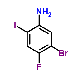 5-Bromo-4-fluoro-2-iodoaniline Structure