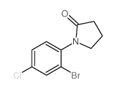 1-(2-溴-4-氯苯基)吡咯烷-2-酮结构式