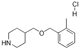 4-(2-甲基-苄氧基甲基)-哌啶盐酸盐结构式