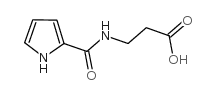 3-(1H-吡咯-2-碳杂草酰氨基)丙酸结构式