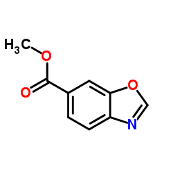 6-Benzoxazolecarboxylic acid methyl ester Structure