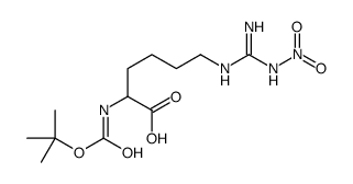 6-[[amino(nitramido)methylidene]amino]-2-[(2-methylpropan-2-yl)oxycarbonylamino]hexanoic acid Structure