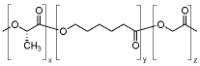 Poly(L-lactide-co-caprolactone-co-glycolide) Structure