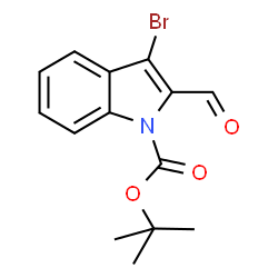 TERT-BUTYL 3-BROMO-2-FORMYL-1H-INDOLE-1-CARBOXYLATE Structure