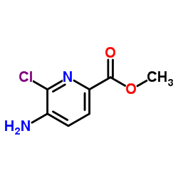 Methyl 5-amino-6-chloro-2-pyridinecarboxylate结构式