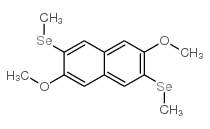 2,6-二甲氧基-3,7-双(甲基硒代)-萘结构式