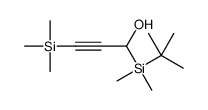 1-[tert-butyl(dimethyl)silyl]-3-trimethylsilylprop-2-yn-1-ol结构式