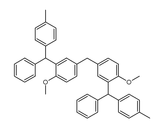 bis[[4-methoxy-3-[(phenyl)(p-tolyl)methyl]]phenyl]methane结构式