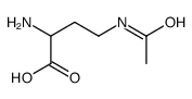 4-acetamido-2-aminobutanoic acid Structure
