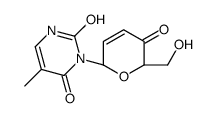 3-(3-deoxyhex-2-enopyranosyl-4-ulose)thymine structure