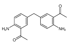 1-[5-[(3-acetyl-4-aminophenyl)methyl]-2-aminophenyl]ethanone Structure