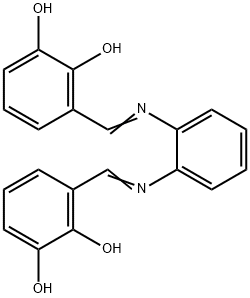 N,N'-双(3-羟基亚水杨基)-1,2-苯二胺结构式