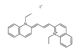 1,1'-diethyl-2,2'-quinocarbocyanine iodide Structure