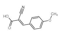 Alpha-氰基-4-甲氧基肉桂酸结构式