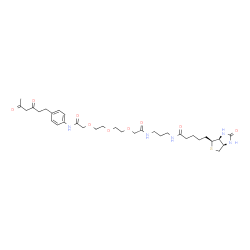 6-[4'-N-(生物素基氨基丙基-氨基羰基甲基-二乙二醇-乙酰基)-氨基苯基]-己烷-2,4-二酮图片
