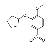 2-cyclopentyloxy-1-methoxy-4-nitrobenzene结构式