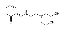 6-[[2-[bis(2-hydroxyethyl)amino]ethylamino]methylidene]cyclohexa-2,4-dien-1-one Structure