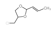 1,3-Dioxolane,4-(chloromethyl)-2-(1-propen-1-yl)-结构式
