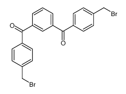 [3-[4-(bromomethyl)benzoyl]phenyl]-[4-(bromomethyl)phenyl]methanone Structure