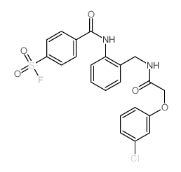 Benzenesulfonylfluoride,4-[[[2-[[[2-(3-chlorophenoxy)acetyl]amino]methyl]phenyl]amino]carbonyl]- picture