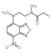 2-碘-n-甲基-n-(2-(甲基(7-硝基苯并[c][1,2,5]噁二唑-4-基)氨基)乙基)乙酰胺结构式