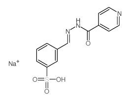 3-[(Z)-(pyridine-4-carbonylhydrazinylidene)methyl]benzenesulfonic acid picture