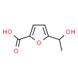 2-Furancarboxylic acid, 5-(1-hydroxyethyl)- (9CI) Structure