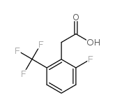 2-fluoro-6-(trifluoromethyl)phenylacetic acid Structure