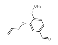 3-烯丙氧基-4-甲氧基苯甲醛结构式