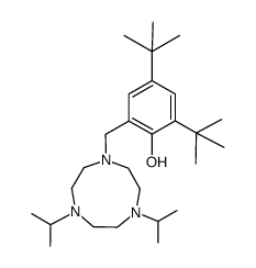 1,4-di-iso-propyl-7-(3,5-di-tert-butyl-2-hydroxybenzyl)-1,4,7-triazacyclononane Structure