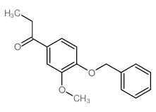 1-Propanone,1-[3-methoxy-4-(phenylmethoxy)phenyl]- Structure