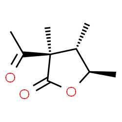 2(3H)-Furanone, 3-acetyldihydro-3,4,5-trimethyl-, (3alpha,4alpha,5beta)- (9CI) Structure