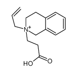 3-(2-prop-2-enyl-3,4-dihydro-1H-isoquinolin-2-ium-2-yl)propanoic acid结构式