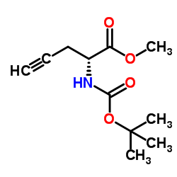 (R)-N-Boc-α-propargylglycine methyl ester Structure