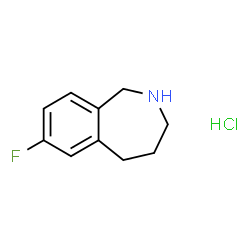 7-氟-2,3,4,5-四氢-1H-苯并[C]氮杂盐酸盐结构式