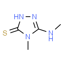 3H-1,2,4-Triazole-3-thione,2,4-dihydro-4-methyl-5-(methylamino)-(9CI) Structure