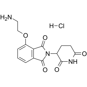 Pomalidomide-PEG1-NH2 hydrochloride结构式