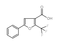 3-FURANCARBOXYLIC ACID, 5-PHENYL-2-(TRIFLUOROMETHYL)- Structure