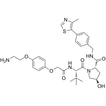 (S,R,S)-AHPC-O-Ph-PEG1-NH2结构式