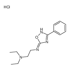 N,N-diethyl-N'-(3-phenyl-1,2,4-oxadiazol-5-yl)ethylenediamine monohydrochloride结构式