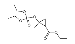 ethyl 2-((diethoxyphosphoryl)oxy)-2-methylcyclopropanecarboxylate Structure