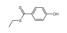 4-hydroxy-dithiobenzoic acid ethyl ester Structure