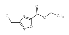 3-氯甲基-1,2,4-恶二唑-5-甲酸乙酯结构式