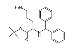 (S)-tert-butyl 5-amino-2-(benzhydrylamino)pentanoate结构式