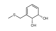 (+)-cis-(1S,2R)-3-(methylsulfanylmethyl)cyclohexa-3,5-diene-1,2-diol Structure