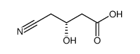 (R)-3-hydroxy-4-cyano-butyric acid Structure