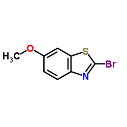 2-溴-6-甲氧基苯并噻唑结构式