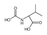 (2S)-2-(carboxyamino)-3-methylbutanoic acid结构式