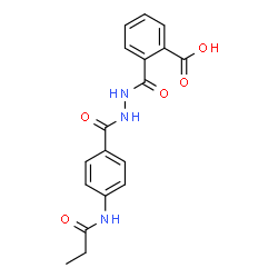 2-({2-[4-(Propionylamino)benzoyl]hydrazino}carbonyl)benzoic acid Structure