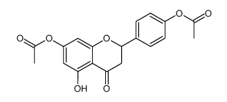 2-(4-acetoxyphenyl)-5-hydroxy-4-oxochroman-7-yl acetate结构式
